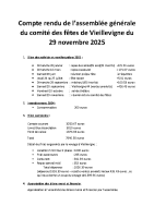 AG comité des fêtes 29 nov 2025